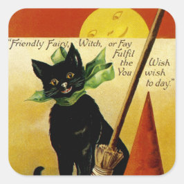 Halloween Wish Vierkante Sticker