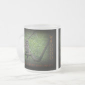 Halloween Wishes - Barred Owl Matglas Koffiemok (Voorkant links)