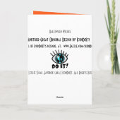 Halloween Wishes Kaart (Achterkant)