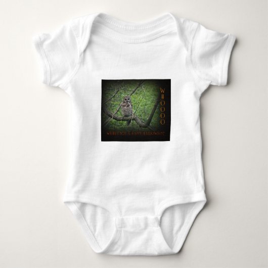 Halloween Wishies - Barred Owl Romper (Voorkant)