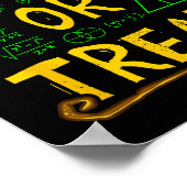 Halloween Wiskunde docent trig of behandeling stud Poster (Hoek)