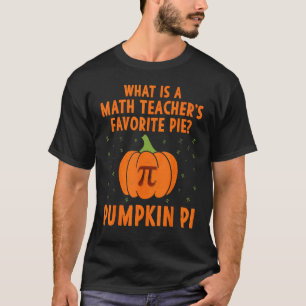 Halloween wiskunde leraar grappige favoriete taart t-shirt