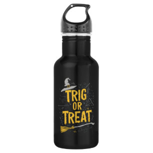 Halloween Wiskunde Leraar Trig Of Behandelen Schoo Waterfles