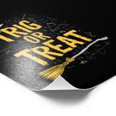 Halloween Wiskunde leraar Trig of Treat School Foto Afdruk (Hoek)