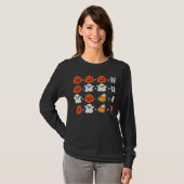 Halloween Wiskunde Puzzel Brain Teaser T-shirt (Voorkant volledig)