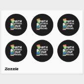 Halloween Wiskunde Teacher Love Ronde Sticker (Vel)
