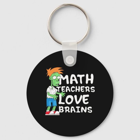 Halloween Wiskunde Teacher Love Sleutelhanger (Voorkant)