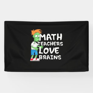 Halloween Wiskunde Teacher Love Spandoek