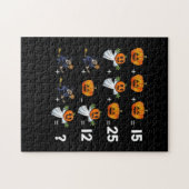Halloween Wiskunde vergelijking voor Wiskunde doce Legpuzzel (Horizontaal)
