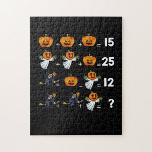 Halloween Wiskunde vergelijking voor Wiskunde doce Legpuzzel