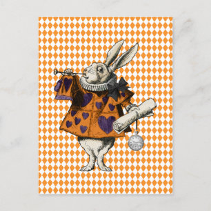 Halloween Wit Konijn Alice In Wonderland Briefkaart