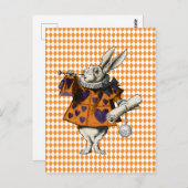  Halloween Wit Konijn Alice In Wonderland Briefkaart (Voorkant / Achterkant)