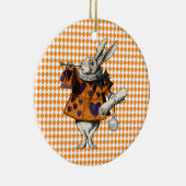  Halloween Wit Konijn Alice In Wonderland Keramisch Ornament (Rechts)