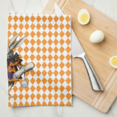 Halloween Wit Konijn Alice In Wonderland Theedoek (Quarter Fold)