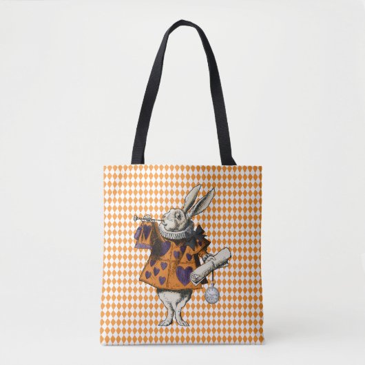  Halloween Wit Konijn Alice In Wonderland Tote Bag (Voorkant)