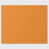 Halloween wit oranje boe tekstpatroon cadeaupapier (Vlak)