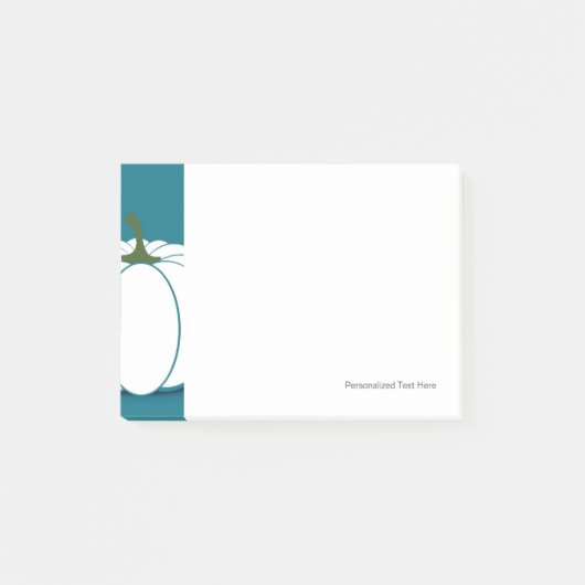 Halloween wit pompoen ontwerp illustratie post-it® notes (Voorkant)