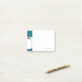 Halloween wit pompoen ontwerp illustratie post-it® notes (Op bureau)