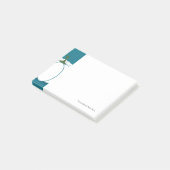 Halloween wit pompoen ontwerp illustratie post-it® notes (Schuin)