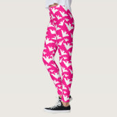 Halloween wit vleermuizen heet roze cool spooky pa leggings (Links)