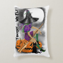 Halloween Witch Accent Pillow Kussen