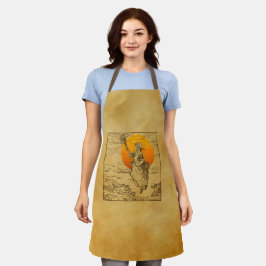 Halloween-witch All-Over Print Apron Schort