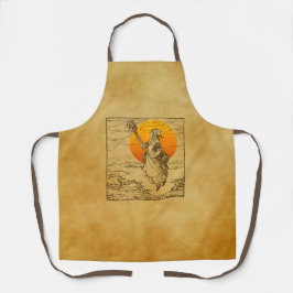  Halloween-witch All-Over Print Apron Schort