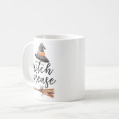 Halloween Witch Alsjeblieft Koffiemok (Voorkant links)