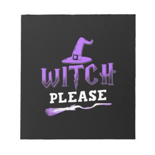 Halloween Witch Alsjeblieft Notitieblok