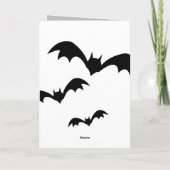 Halloween Witch And Owl Greeting Card Kaart (Achterkant)