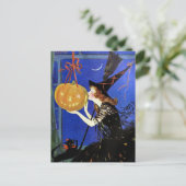 Halloween Witch  Art  Briefkaart (Staand voorkant)