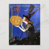Halloween Witch Art Briefkaart (Voorkant)