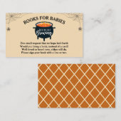Halloween Witch Babies Shower Books for Baby Informatiekaartje (Voorkant / Achterkant)