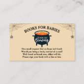 Halloween Witch Babies Shower Books for Baby Informatiekaartje (Voorkant)