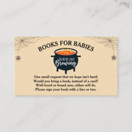 Halloween Witch Babies Shower Books for Baby Informatiekaartje