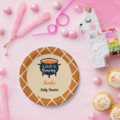 Halloween Witch Baby shower, aangepaste naam Papieren Bordje (Feest)