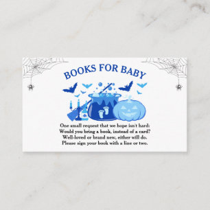 Halloween Witch Baby shower Books for Baby Informatiekaartje