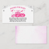 Halloween Witch Baby shower Books for Baby Informatiekaartje (Voorkant / Achterkant)