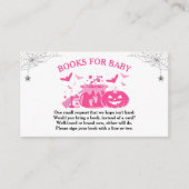 Halloween Witch Baby shower Books for Baby Informatiekaartje (Voorkant)