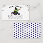 Halloween Witch Baby shower Books for Baby Informatiekaartje (Voorkant / Achterkant)
