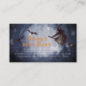 Halloween Witch Baby shower Books for Baby Informatiekaartje (Voorkant)