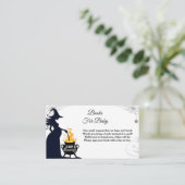Halloween Witch Baby shower Books for Baby Informatiekaartje (Staand voorkant)