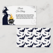 Halloween Witch Baby shower Books for Baby Informatiekaartje (Voorkant / Achterkant)