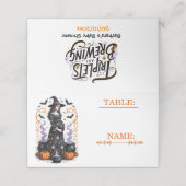 Halloween Witch Baby Shower - Triplets Are Brewing Plaatskaartje (Buitenkant ongevouwen)