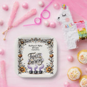 Halloween Witch Baby shower - Triplets zijn aan he Papieren Bordje (Feest)