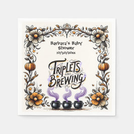 Halloween Witch Baby shower - Triplets zijn aan he Servet