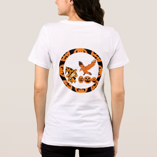 Halloween Witch Bash Jack O Lantaarn Verjaardag Ma Tri-Blend Shirt (Achterkant)