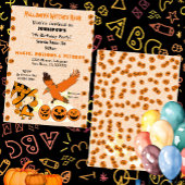 Halloween Witch Bash Jack O Lantern Birthday Party Kaart
