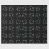 Halloween Witch Bat Cat Cadeaupapier (Vlak)