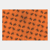 Halloween Witch Bat Spider 3-pc papiervelset Inpakpapier Vel (Voorkant 2)